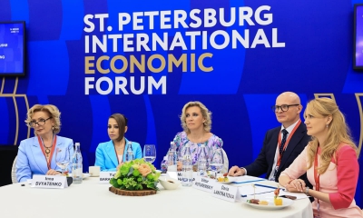 Глава администрации Гатчинского района Людмила Нещадим приняла участие в Петербургском международном экономическом форуме