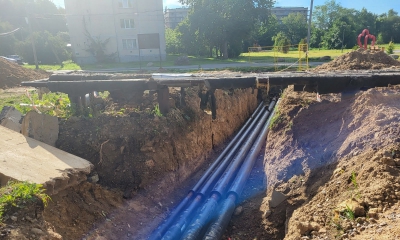 Ремонт трубопроводов отопления и горячего водоснабжения в деревне Сяськелево