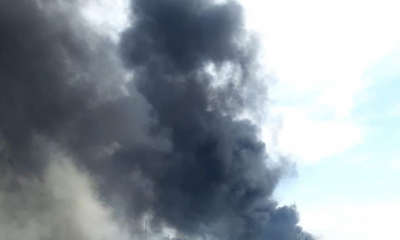 Локализовано возгорание на территории бывшего завода "Стекольный"