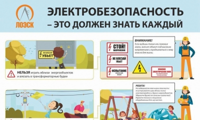 АО «ЛОЭСК» напоминает правила электробезопасности в период летних кинул