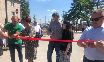 В Лукашах открыто первое общественное пространство