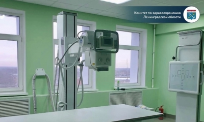 В Гатчинской поликлинике по программе модернизации первичного звена установлен новый рентгенодиагностический комплекс на два рабочих места