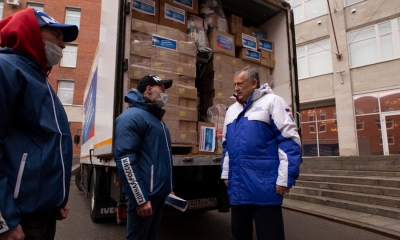 50 тонн гуманитарной помощи собрали ленинградцы для жителей Донецкой и Луганской народных республик