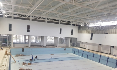 В Гатчине продолжается строительство бассейна