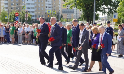 Сегодня в Красном Селе состоялась торжественно-траурная церемония, посвященная Дню окончания Ленинградской битвы